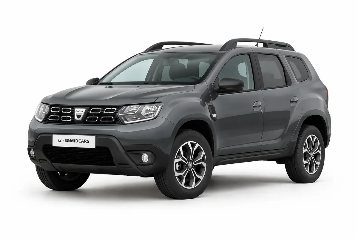 Dacia Duster, visuel de studio illustratif ; modèle exact à confirmer — location à Marrakech