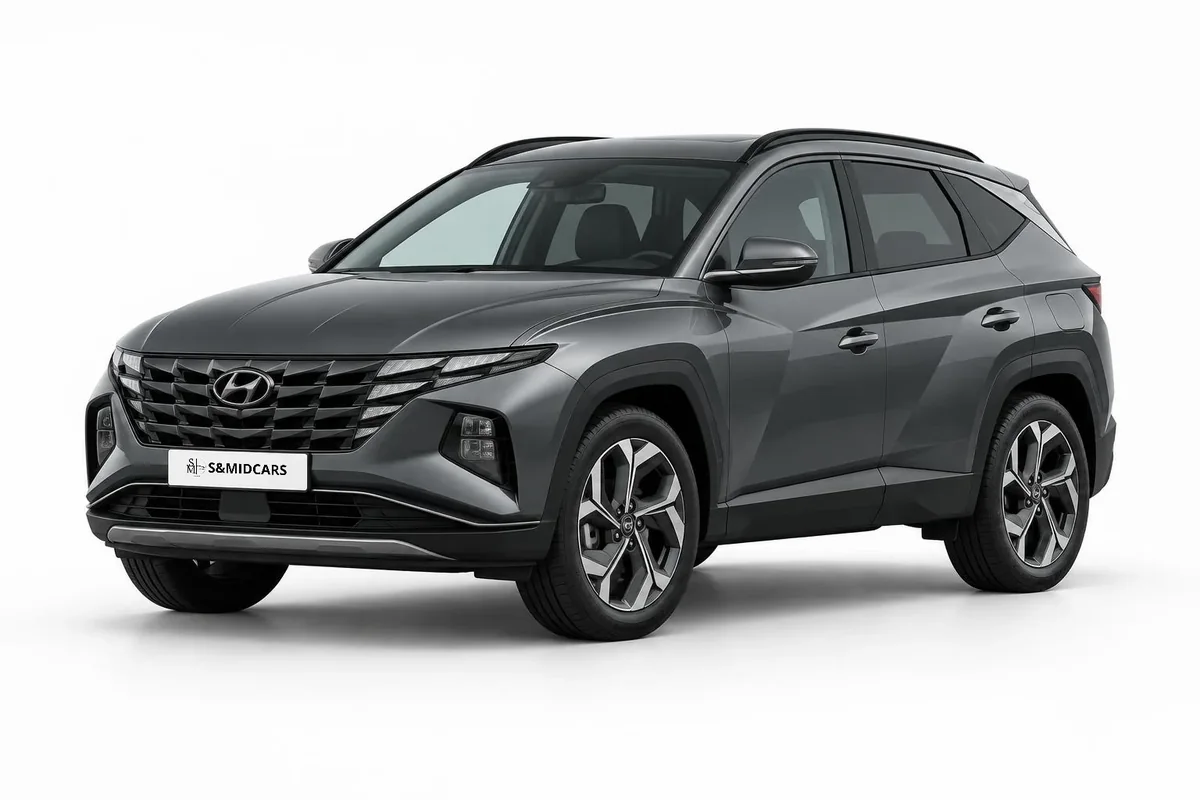 Hyundai Tucson, visuel de studio illustratif ; modèle exact à confirmer — location à Marrakech